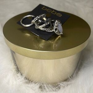 🎉 2/$20 🎉 Bebe | Silver Bundle 4 Ring Set